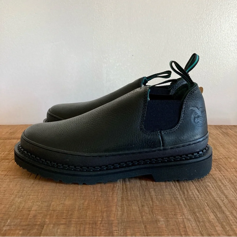 Georgia Boot Men’s Slip & Oil Resistant Work Shoes 7.5 Wide GR270 Romeo NWOB - Picture 1 of 14